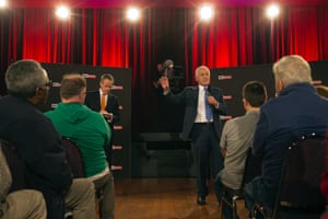 Malcolm Turnbull and Bill Shorten at the first debate of the 2016 election at the Windsor RSL in western Sydney on Friday