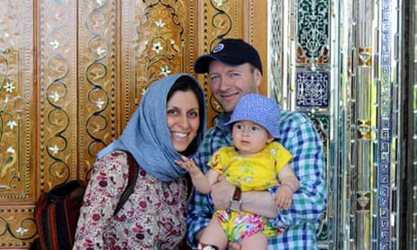 Nazanin Zaghari-Ratcliffe with her husband Richard Ratcliffe and daughter Gabriella. 