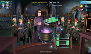 A screenshot from Harry Potter: Hogwarts Mystery.