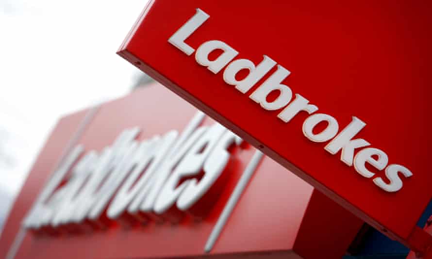 a Ladbrokes betting shop sign