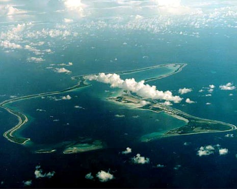 File shot of Diego Garcia, the largest island in the Chagos archipelago and site of a US-UK military facility