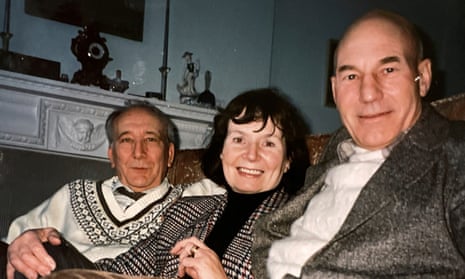 Patrick Stewart, right, with the inspirational Cecil Dormand and his wife Mary.