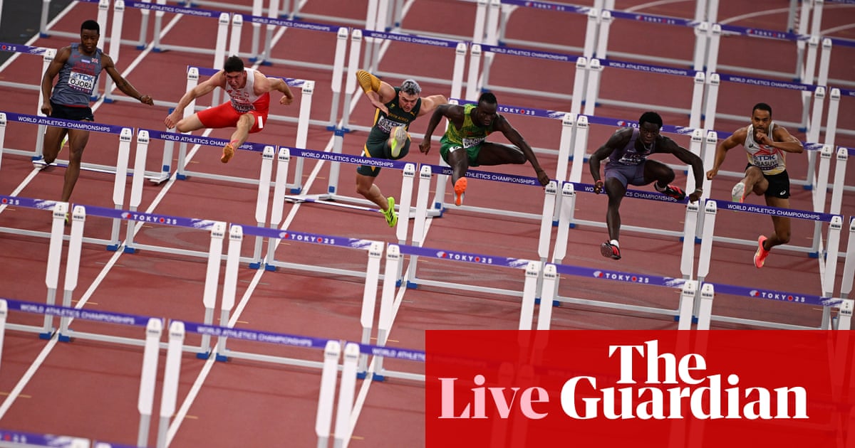 World Athletics Championships 2025: women's 1500m, men's 110m hurdles and more live