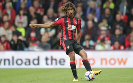 Nathan Aké in action for Bournemouth against Leicester City.