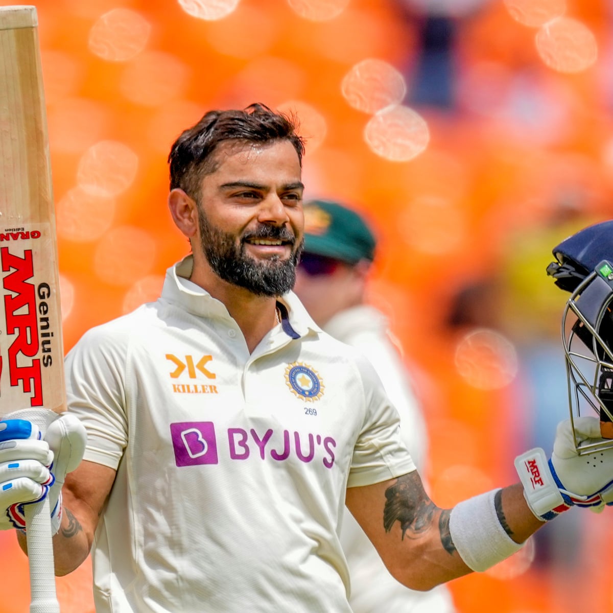 Virat Kohli hits first century since 2019 as India take charge against  Australia | Cricket | The Guardian