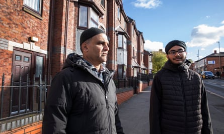 Mohamed Sebaj, left, with a friend, has always voted for Labour before but now says he doesn’t know who to support.