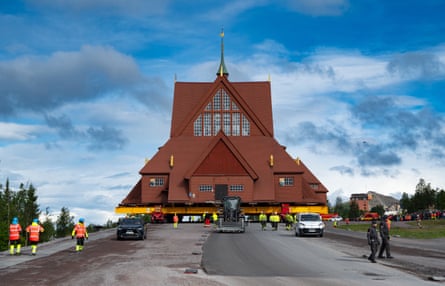 The relocation of the church in Kiruna.
