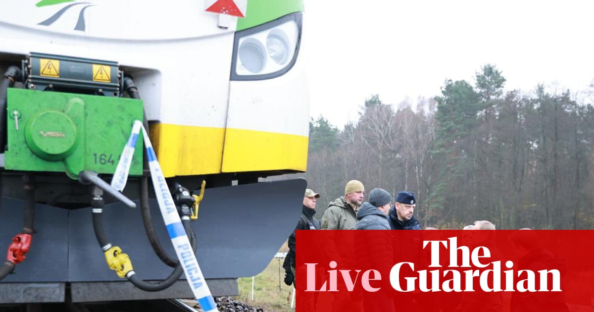 Explosion on Polish railway was sabotage, says PM – Europe live