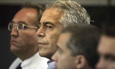 Jeffrey Epstein appears in court in West Palm Beach, Florida, on 30 July 2008. 