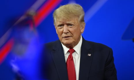 Donald Trump speaks at CPAC in Orlando, Florida, in February. 