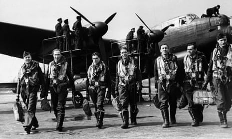 The crew of a Lancaster bomber in 1943