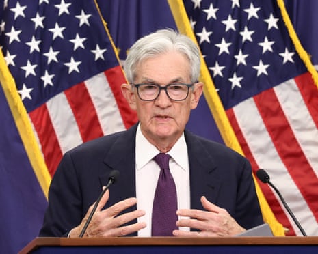 Jerome Powell speaks during what could be his final press conference as chair of the Federal Reserve on Wednesday.