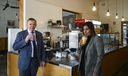 Anthony Albanese and Kristy McBain