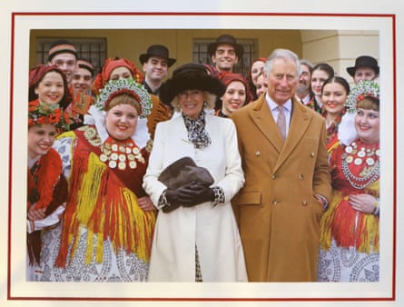 The Duke and Duchess of Cornwall’s 2016 Christmas card, capturing the royal couple in Tvrđa, the old town of the city of Osijek.