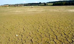 Hollowell reservoir, Northamptonshire, during a 2014 drought.