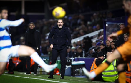 Martí Cifuentes gets his point across during QPR’s win at home to Hull this month.