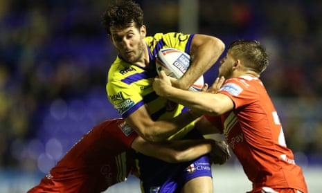 Stefan Ratchford of Warrington in action in September. His side’s 12 February visit to Leeds will be Channel 4’s first Super League game of 2022.