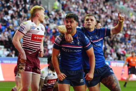 Jack Sinfield celebrates.