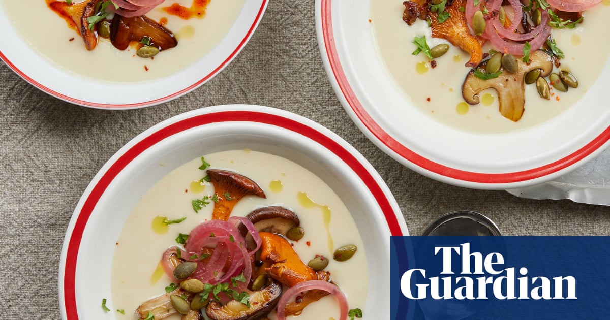 Butter bean and mushroom soup and squid toasts: Emily Roux’s autumn starters