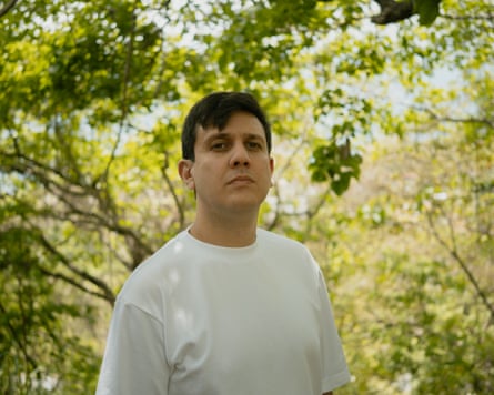 Jesús Armas in a park