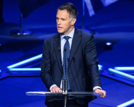 Chris Minns speaks during the An Evening of Light & Solidarity event during Isaac Herzog's visit to Australia