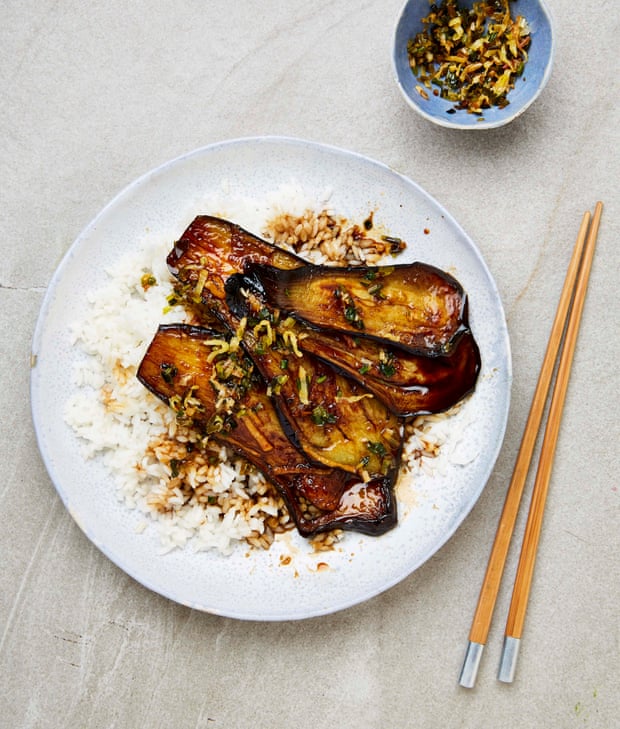Meera Sodha’s aubergine donburi.