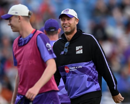Andrew and Rocky Flintoff at a match in The Hundred.
