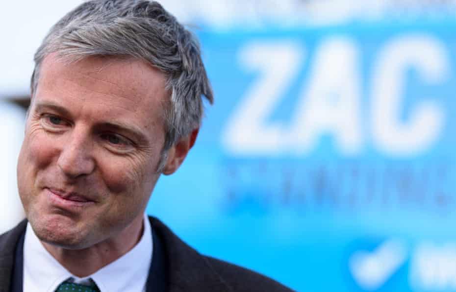 Zac Goldsmith campaigning in Sidcup earlier this month.