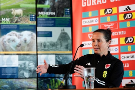 Rhian Wilkinson at a press conference