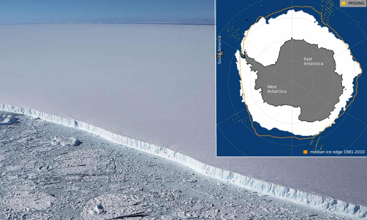 Antarctic sea ice shrinks to lowest annual maximum level on record Antarctic sea ice shrinks to lowest annual maximum level on record