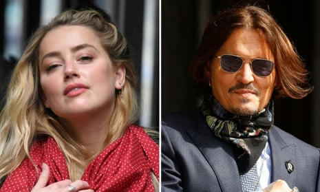 A composite picture of Amber Heard and Johnny Depp arriving at the high court in London in July.