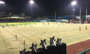 A baseball stadium is a slightly odd fit for rugby.