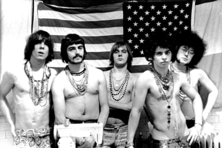 MC5 in 1967. L-R: Fred Smith, Michael Davis, Dennis Thompson, Wayne Kramer and Rob Tyner