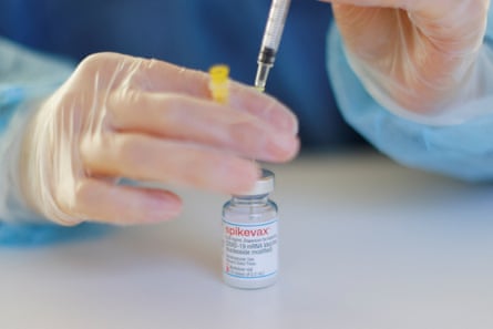 A Covid vaccine vial
