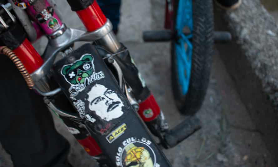 Local antihero Pablo Escobar is a popular leitmotif for Medellín’s gravity cyclists