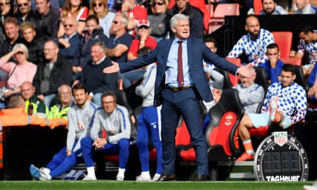 Southampton were in the relegation zone when they sacked Mark Hughes. They finished 16th.