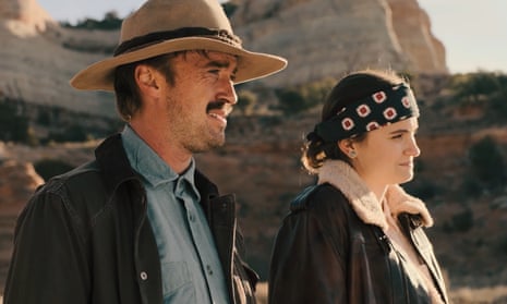 Tom Felton and Abigail Lawrie in Canyon Del Muerto.