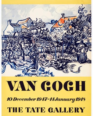 A Vincent Van Gogh exhibition poster dating from 1947.