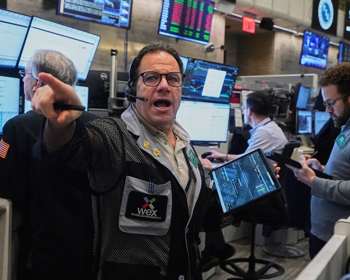 Image accompanying the story: Sharp drops for AI stocks overwhelm markets worldwide as oil prices jump
