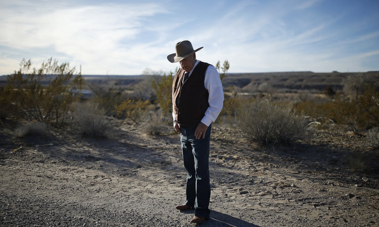  The rancher Cliven Bundy, who was the center of a standoff with federal officials in Nevada in 2014. Photograph: John Locher/AP  