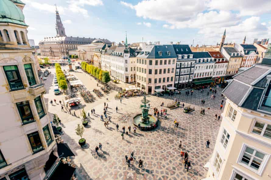 Strøget, in the centre of Copenhagen.