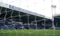 The pitch and a stand at the Hawthorns, West Brom's stadium