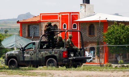 Members of the Mexican army patrol outside the prison in Jalisco state before the release in 2013 of cartel boss Rafael Caro Quintero – who masterminded the kidnap and murder of the US anti-drug agent Kiki Camarena.