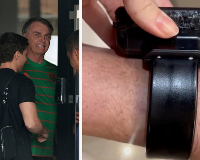 Brazil's ex-president Bolsonaro admits damaging ankle monitor with hot iron – video