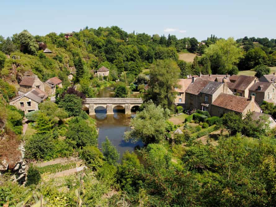 Saint-Ceneri-le-Gerei, a beautiful village on the River Sarthe in Orne department of Normandy France