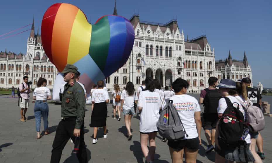 LGBTQ+ activists in Budapest