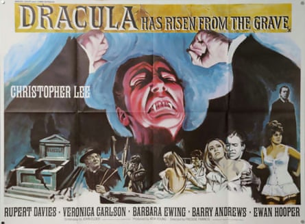 Hammer Films’ 1968 movie Dracula Has Risen From The Grave, with artwork by Tom Chantrell.