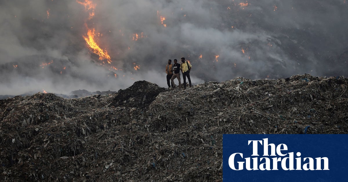 Toxic fumes fill Delhi’s skies after vast landfill site catches fire