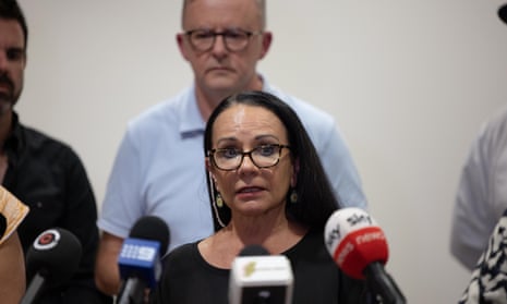 Minister for Indigenous Australians, Linda Burney, speaks alongside federal and state counterparts in Alice Springs, Northern Territory on Wednesday. Burney said she had been arguing the case for months for renewed restrictions on alcohol sales.
