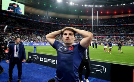 Antoine Dupont is left heartbroken after France’s defeat to South Africa at the Rugby World Cup last year